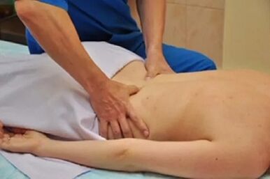 Massage as a method to treat sternal osteochondrosis