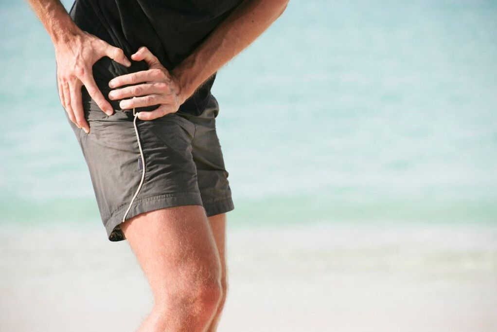 Pain when walking in the hip area-symptoms of hip arthritis