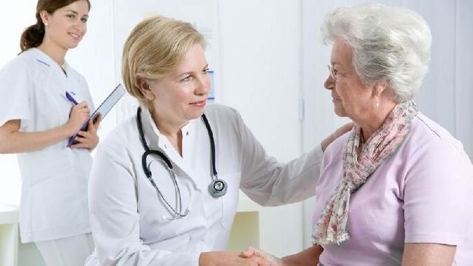 Advice from doctor to patient for treatment of joint disease