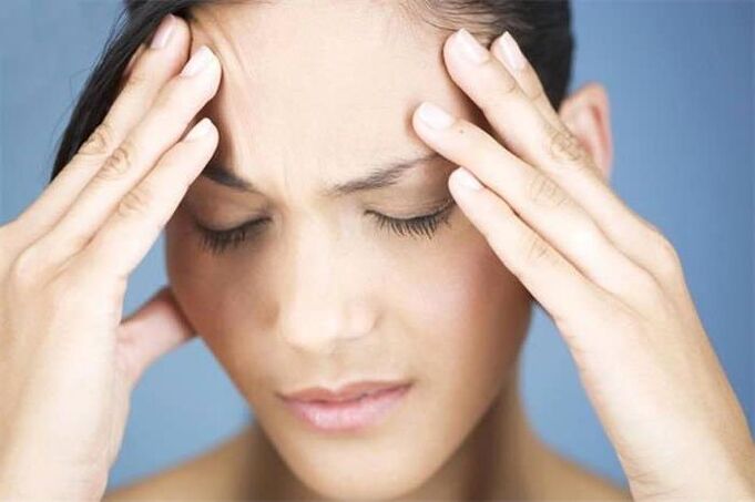 Headache for cervical bone and chondropathy