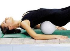 Lower back lower back roller exercise