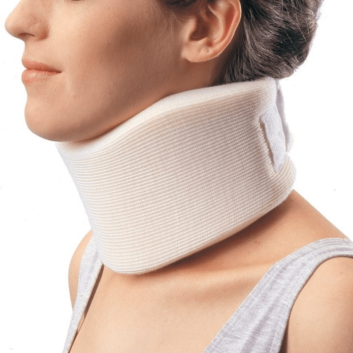 Grooved collar for osteochondrosis treatment